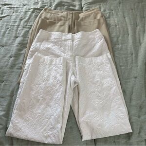 Talbots & The Limited Women’s Lot of 2 Light Colored Trousers Size 10